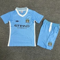 2011-2012 Man City Home Kids Retro soccer Jersey