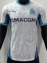 24-25 Marseille White Special Edition Player Version Soccer Jersey
