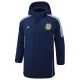 24-25 Argentina Royal Blue Hooded Windbreaker Fabric Cotton Coat #G185(金标)