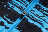 2023 Al-Nassr Blue Black Kids Half Pull Tracksuit (童装) (半拉链)