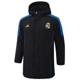 24-25 RMA Black Hooded Windbreaker Fabric Cotton Coat #G212