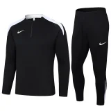 24-25 NK Black Half Pull Tracksuit #05(半拉链)(白色领)