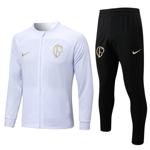 23-24 Corinthians White Jacket Tracksuit #A648