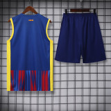 23-24 BAR Red-Blue Tank top and shorts suit (波浪纹)