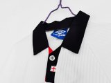 1998 England Long sleeved  Home Retro Soccer Jersey