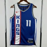 23-24 Kings SABONIS #11 Blue City Edition Top Quality Hot Pressing NBA Jersey