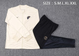 23-24 PSG Beige Jacket Tracksuit #A657