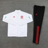 23-24 Man Utd White Jacket Tracksuit #05