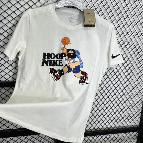 T173 NK White High Quality Casual T-Shirt