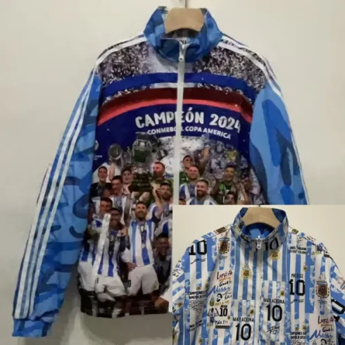 24-25 Argentina Blue champion Edition Double sided Windbreaker (双面风衣)
