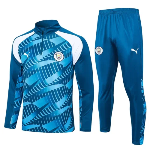 23-24 Man City Blue Half Pull Tracksuit #B716(半拉链)