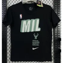 T115 Bucks MIL Black High Quality Casual T-Shirt