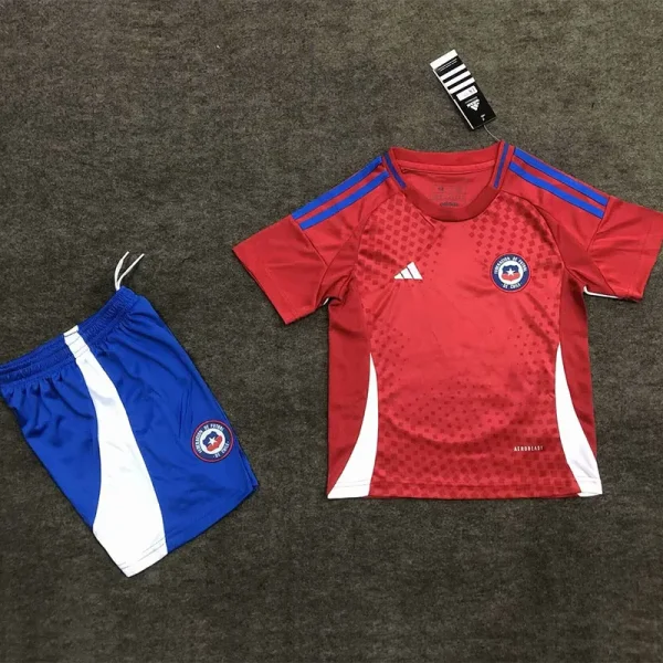 24-25 Chile Home Kids Soccer Jersey