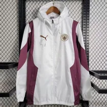 24-25 Man City Red White Windbreaker