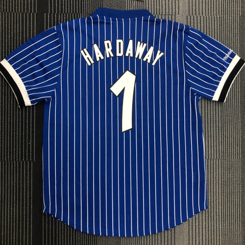 MAGIC HARDAWAY # 1 Blue MitchellNess Retro Jerseys