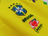 2022 Brazilian Yellow POLO Top Soccer Jersey