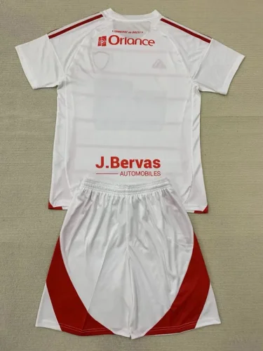 24-25 Stade Brestois Away Kids Soccer Jersey