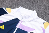 23-24 RMA Grey White Half Pull Tracksuit #B723(半拉链)