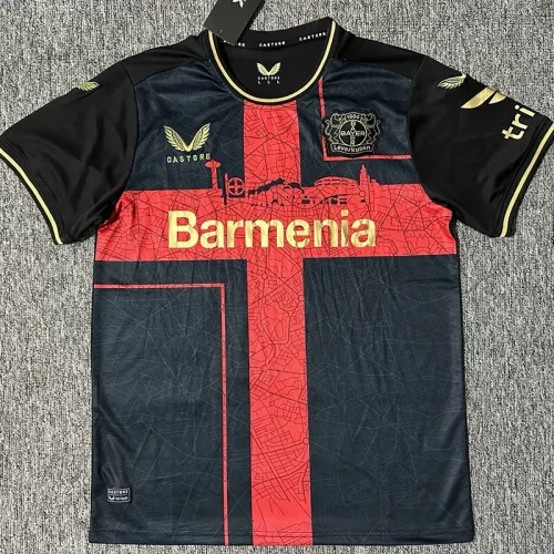 24-25 LeverKusen Black Special Edition Fans Soccer Jersey *金广告