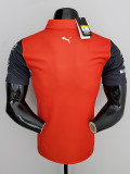 2022 Ferrari F1 Formula Red Short Sleeve Racing Suit (法拉利有领)