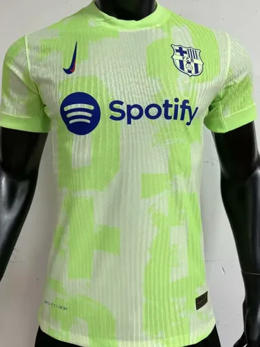24-25 BAR Fluorescent Green   Player Version Soccer Jersey