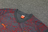 23-24 Man City Grey Red Training Short Suit