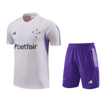 23-24 Cruzeiro White Training Short Suit 23-24 Cruzeiro White Training Short Suit