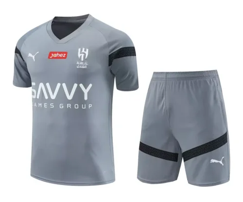23-24 Al Hilal Grey Training Short Suit