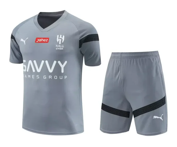 23-24 Al Hilal Grey Training Short Suit