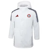 24-25 Bayern White Hooded Windbreaker Fabric Cotton Coat #G197