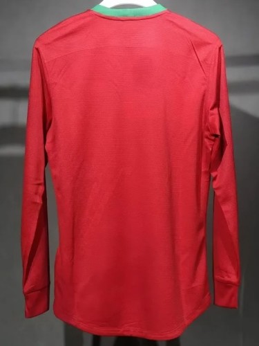 2012 Portugal Home Player Version 长袖球员 Long Sleeve Retro Soccer lersey