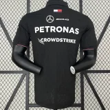 2024 F1 Mercedes Black Polo Racing Suit (有领)