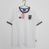 1999-2001 England Retro Home Soccer Jersey