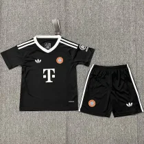 24-25 Bayern Black GoalKeeper Kids Soccer Jersey