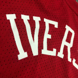 76ers IVERSON # 3 Red MitchellNess Retro Jerseys