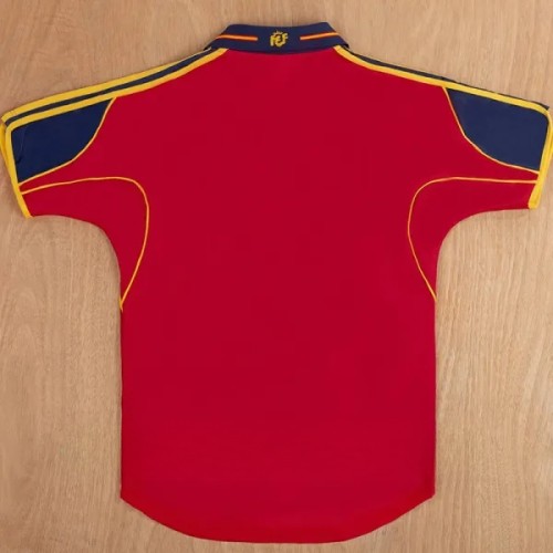 2000 Spain Home Retro Soccer Jersey