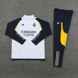 23-24 RMA White Yellow Half Pull Tracksuit (半拉链)
