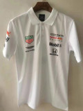 2021 Red Bull White Short Sleeve Racing Suit (红牛有领)