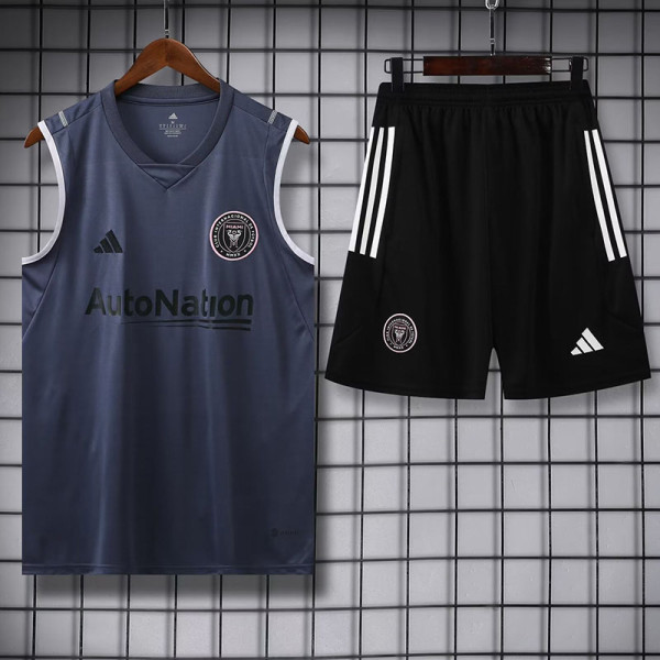 23-24 Inter Miami Grey Tank top and shorts suit