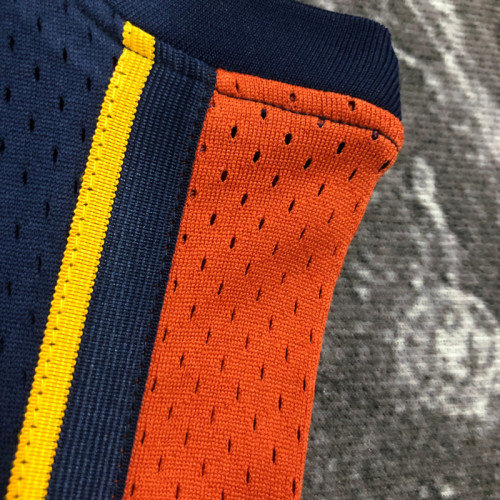 2010 WARRIORS CURRY #30 Navy blue Retro Top Quality Hot Pressing NBA Jersey