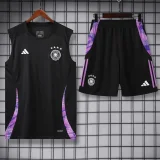 24-25 Germany Black Tank top and shorts suit