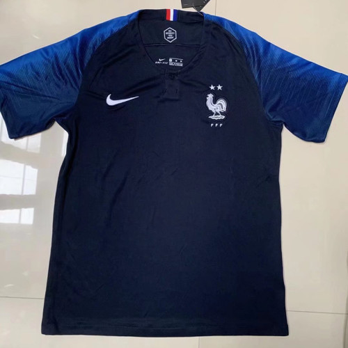 2018 France Home Retro Soccer Jersey