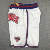 KNICKS White City Edition Top Quality NBA Pocket Pants #尼克斯队