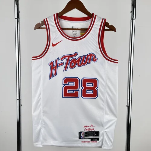 23-24 ROCKETS SENGUN #28 White City Edition Home Top Quality Hot Pressing NBA Jersey