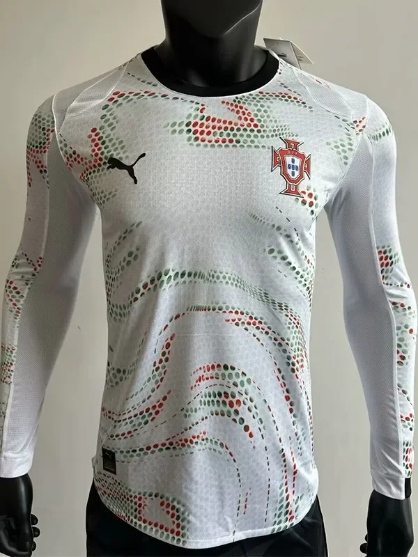25-26 Portugal Away Long Sleeve Player Version Soccer Jersey (长袖球员)*PM