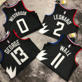 22-23 Clippers WESTBROOk #0 Black Top Quality Hot Pressing NBA Jersey (Trapeze Edition)