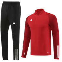 2023 AD Red Half Pull Tracksuit #AB05 (半拉链)