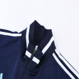 2023 AD Royal blue Jacket Tracksuit #AJ06