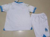 23-24 Marseille Home Kids Soccer Jersey