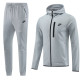 23-24 NK Grey Hoodie Jacket Tracksuit #NM05